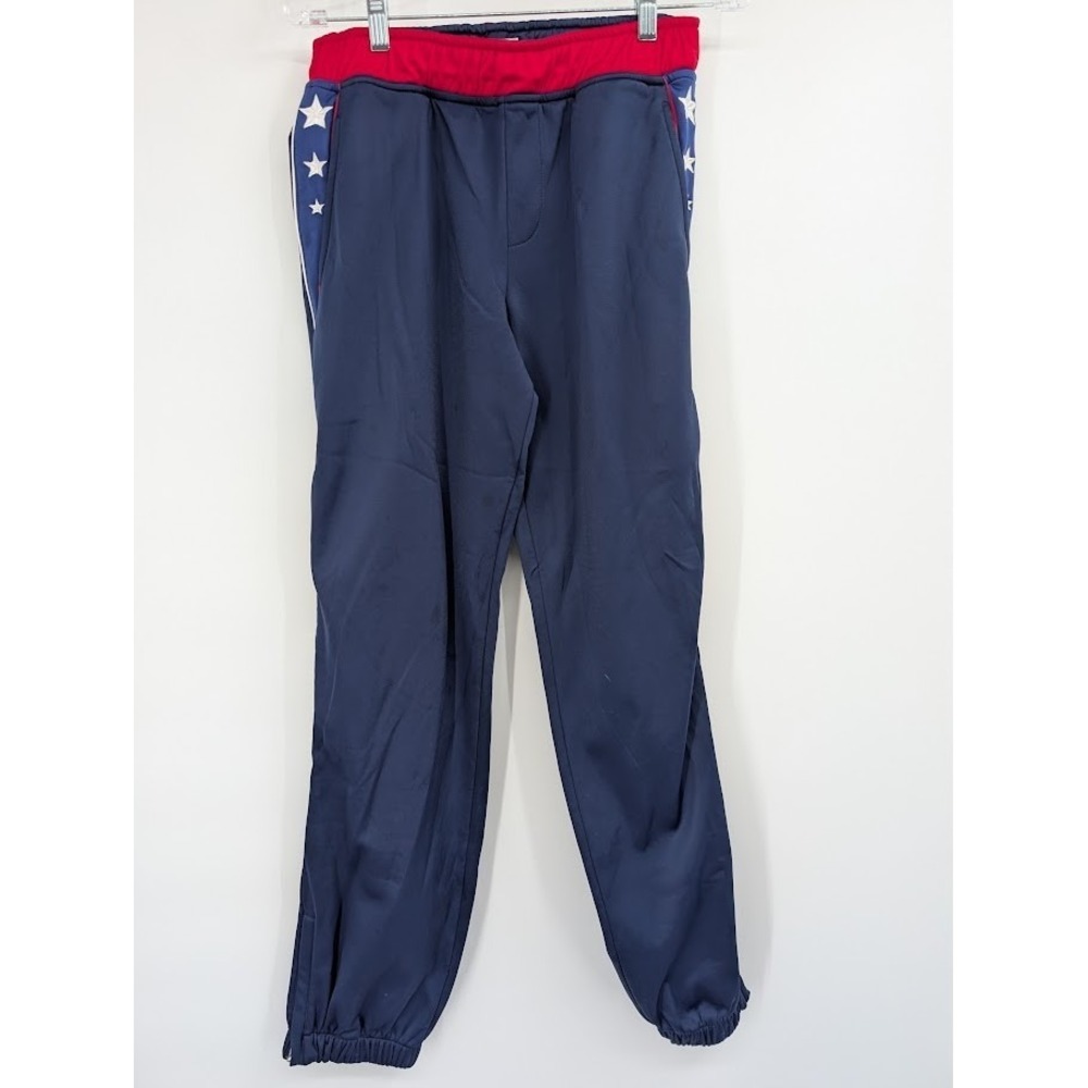 Beretta Men's Joggers Track Pants Star Collection Patriotic navy blue sz small